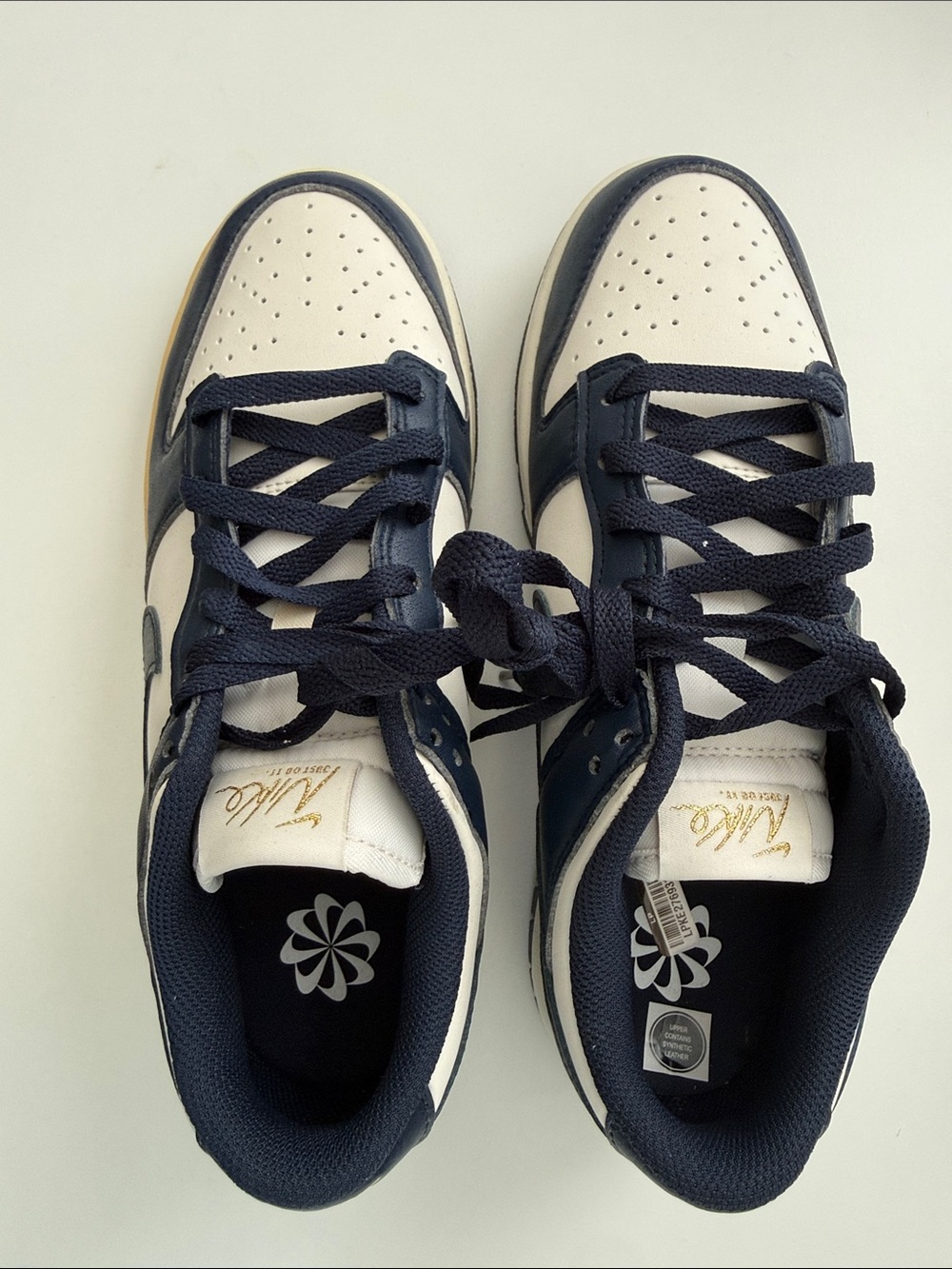 Nike Women’s Navy and White Sneakers